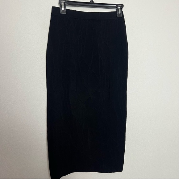 Jonathan Simkhai black bandage knit bodycon midi skirt Size Medium - Picture 3 of 6